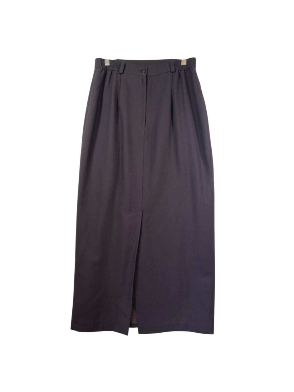 90s Conrad C. Collection Vintage High Waisted Maxi Skirt Front Slit 10
